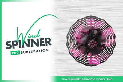 Abstract pink and black flower fine art Sublimation Regulrcrative 