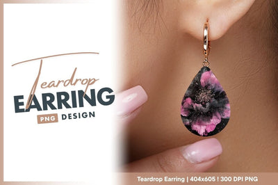 Abstract pink and black flower galaxy art Sublimation Regulrcrative 