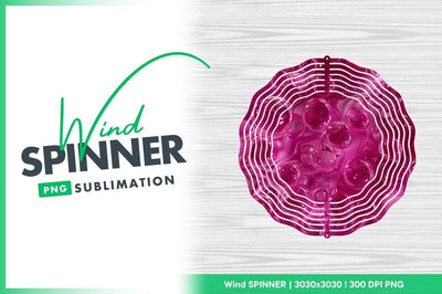 Abstract Pink Bubbles and Swirls Background Texture Wind Spinner Round Png Sublimation Regulrcrative 