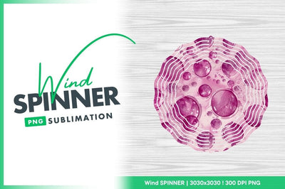 Abstract Pink Bubbles Wind Spinner Round Png Texture Background Sublimation Regulrcrative 