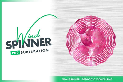 Abstract Pink Spheres Overlapping Transparent Bubble Shapes Wind Spinner Round Png Sublimation Regulrcrative 