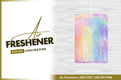 Abstract Rainbow Colors with Drips and Sparkles Digital Illustration Sublimation Regulrcrative 