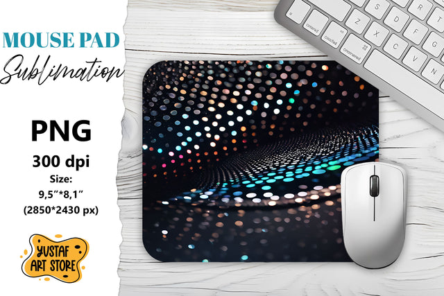 Abstract Shine Mouse Pad sublimation design Sublimation Yustaf Art Store 