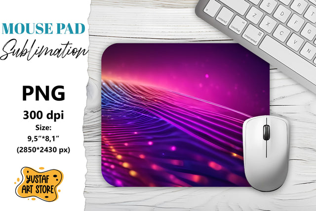 Abstract Shine Mouse Pad sublimation design Sublimation Yustaf Art Store 