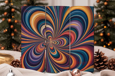 Abstract Swirl 20oz Tumbler Wrap Sublimation DesignSVG 