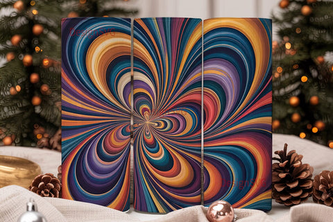 Abstract Swirl 20oz Tumbler Wrap Sublimation DesignSVG 