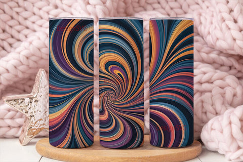 Abstract Swirl 20oz Tumbler Wrap Sublimation DesignSVG 