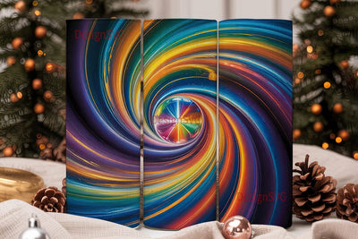 Abstract Swirl 20oz Tumbler Wrap Sublimation DesignSVG 
