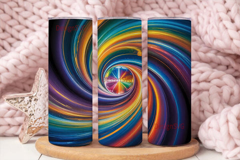 Abstract Swirl 20oz Tumbler Wrap Sublimation DesignSVG 
