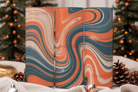 Abstract Swirl 20oz Tumbler Wrap Sublimation DesignSVG 