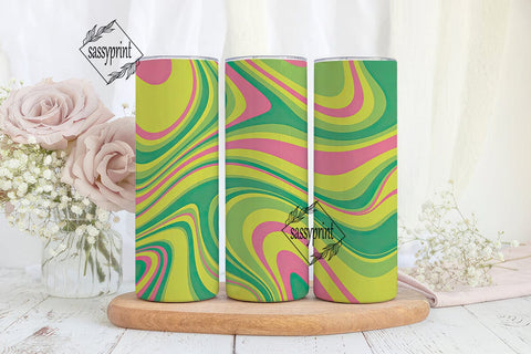Abstract Swirl Fluid Art 20oz Tumbler Sublimation sassyprint 