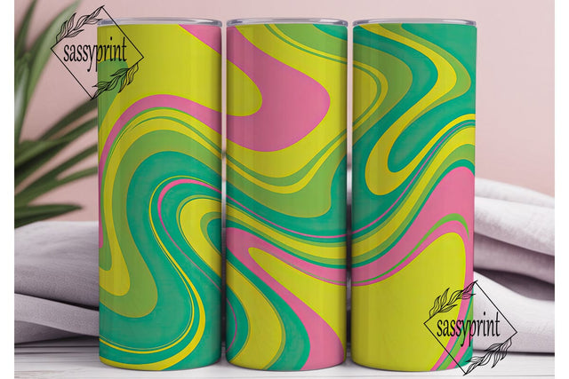 Abstract Swirl Fluid Art 20oz Tumbler Sublimation sassyprint 