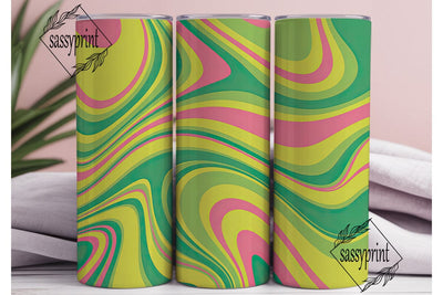 Abstract Swirl Fluid Art 20oz Tumbler Sublimation sassyprint 