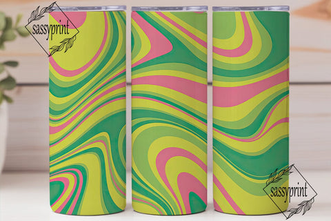 Abstract Swirl Fluid Art 20oz Tumbler Sublimation sassyprint 