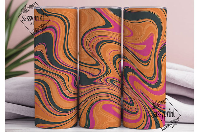 Abstract Swirl Liquid Art 20oz Tumbler Sublimation sassyprint 