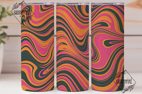 Abstract Swirl Liquid Art 20oz Tumbler Sublimation sassyprint 