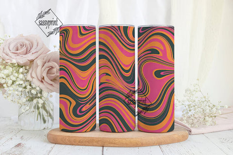 Abstract Swirl Liquid Art 20oz Tumbler Sublimation sassyprint 
