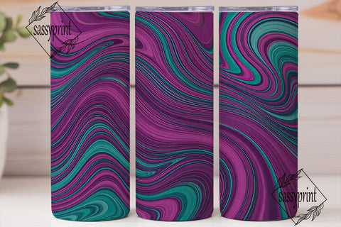 Abstract Swirl Liquid Art 20oz Tumbler Sublimation sassyprint 