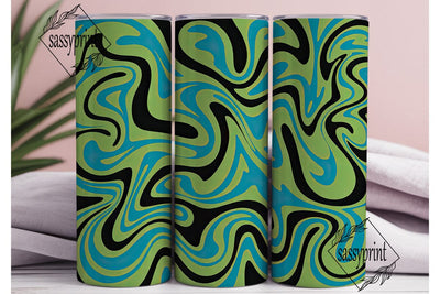 Abstract Swirl Pattern 20oz Tumbler Wrap Sublimation sassyprint 