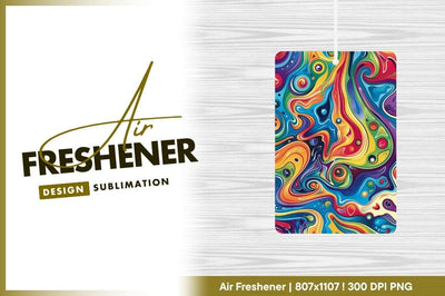 Abstract Swirling Colorful Shapes and Lines Illustration Sublimation Regulrcrative 