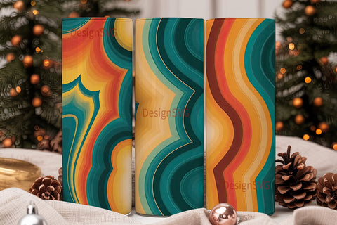 Abstract Swirls 20oz Tumbler Wrap Sublimation DesignSVG 