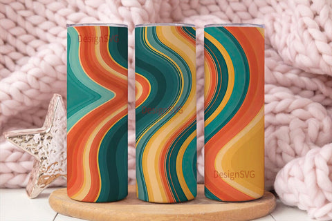 Abstract Swirls 20oz Tumbler Wrap Sublimation DesignSVG 
