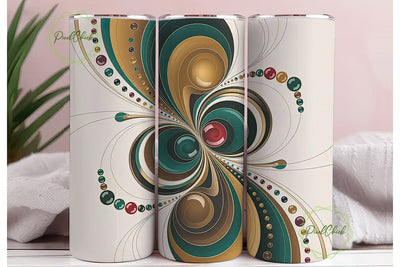 Abstract Swirls 20oz Tumbler Wrap Sublimation PixelChick 