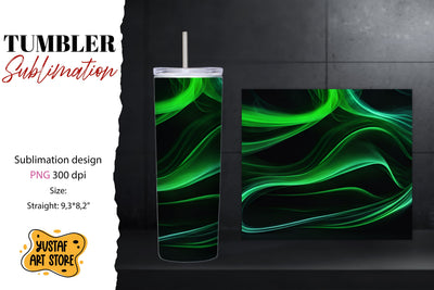 Abstract tumbler wrap. Colorful smoke sublimation design Sublimation Yustaf Art Store 
