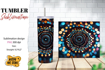 Abstract tumbler wrap. Cosmic mandala sublimation design Sublimation Yustaf Art Store 