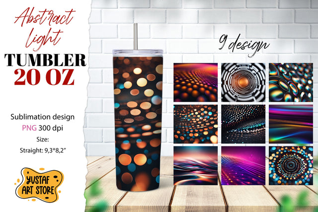Abstract tumbler wrap.Lightwave abstracts sublimation bundle Sublimation Yustaf Art Store 