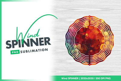 Abstract Watercolor Circles in Red Orange Yellow and Green with White Outlines Sublimation Regulrcrative 