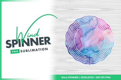 Abstract wind spinner round design for sublimation Sublimation Regulrcrative 