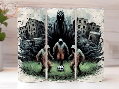 Absurd Soccer 20oz Tumbler Png, Straight & Tapered Tumbler Png, Funny Zombie Tumbler Png, Digital Download PNG Sublimation Lara' s Designs 