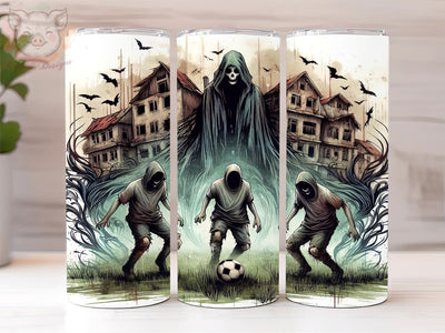 Absurd Soccer 20oz Tumbler Png, Straight & Tapered Tumbler Png, Funny Zombie Tumbler Png, Digital Download PNG Sublimation Lara' s Designs 