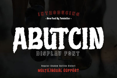 Abutcin - Movie Display Font Font twinletter 