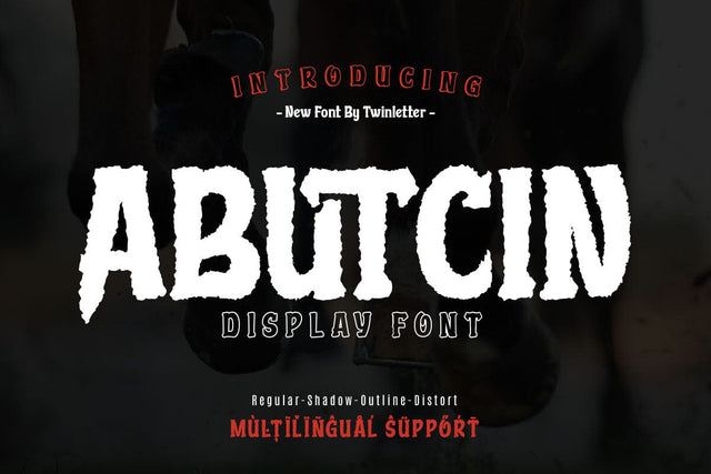 Abutcin - Movie Display Font Font twinletter 