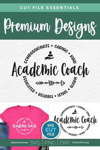 Academic coach svg, Instructional coach, ac, instructional staff, elementary, unisex SVG SVG Cut File 