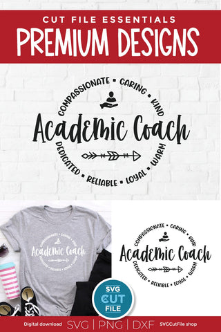 Academic coach svg, Instructional coach, ac, instructional staff, elementary, unisex SVG SVG Cut File 