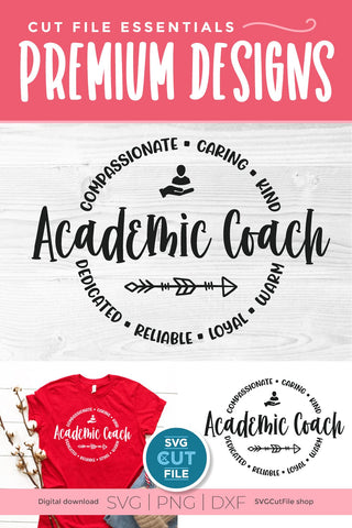Academic coach svg, Instructional coach, ac, instructional staff, elementary, unisex SVG SVG Cut File 