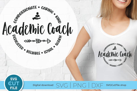 Academic coach svg, Instructional coach, ac, instructional staff, elementary, unisex SVG SVG Cut File 