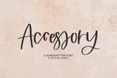 Accessory Script Font Beck McCormick 