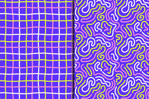 Acid Y2k Seamless Patterns & Digital Papers Digital Pattern Rin Green 