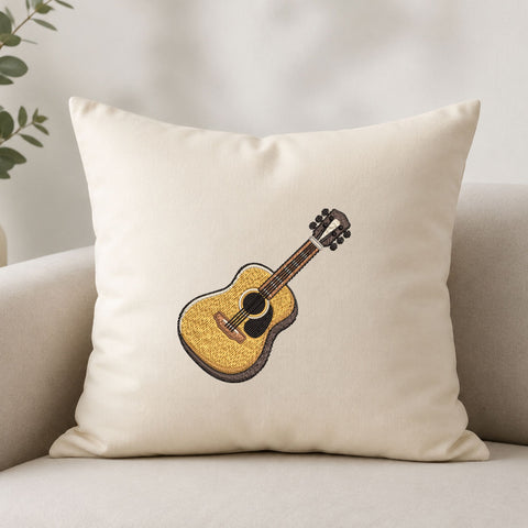 Acoustic Guitar Machine Embroidery Design – Musical Instrument Embroidery File Embroidery/Applique DESIGNS PatternFeed8 