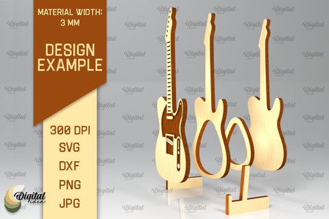 Acoustic Guitar Pick Holder Laser Cut. Guitar Pick Case SVG SVG Evgenyia Guschina 