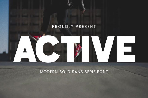 Active - Modern Sans Serif Font Font Masyafi Studio 