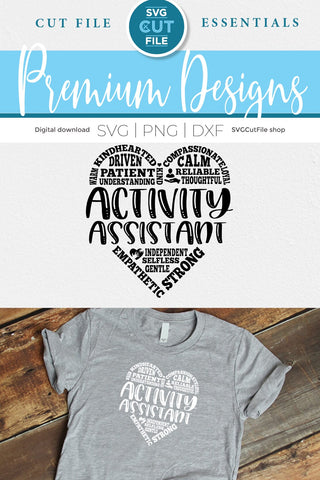 Activity Assistant svg, Activities svg, Professionals appreciation svg, Activity Professionals svg, Professional, Day Week, subway art, activities SVG SVG Cut File 