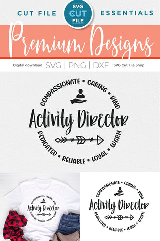 Activity Director svg, Director svg, Director appreciation svg, Activity Professionals Week svg SVG SVG Cut File 