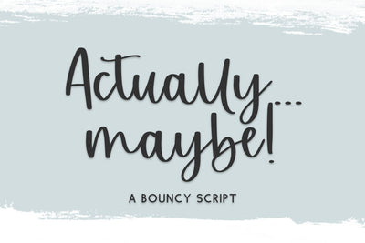 Actually Maybe Script Font Beck McCormick 