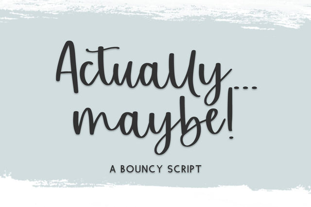 Actually Maybe Script Font Beck McCormick 