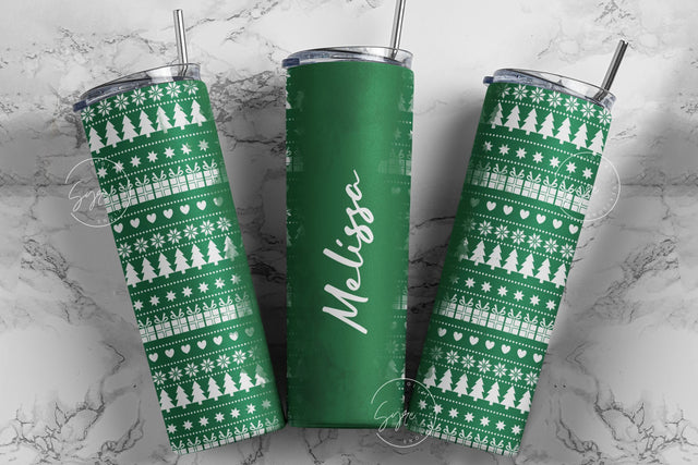 Add Your Name Christmas Tumbler Wrap, Christmas Blank Name, Gift for Christmas Holiday, Skinny Tumbler Sublimation wrap 20 oz PNG, Digital Sublimation Syre Digital Creations 